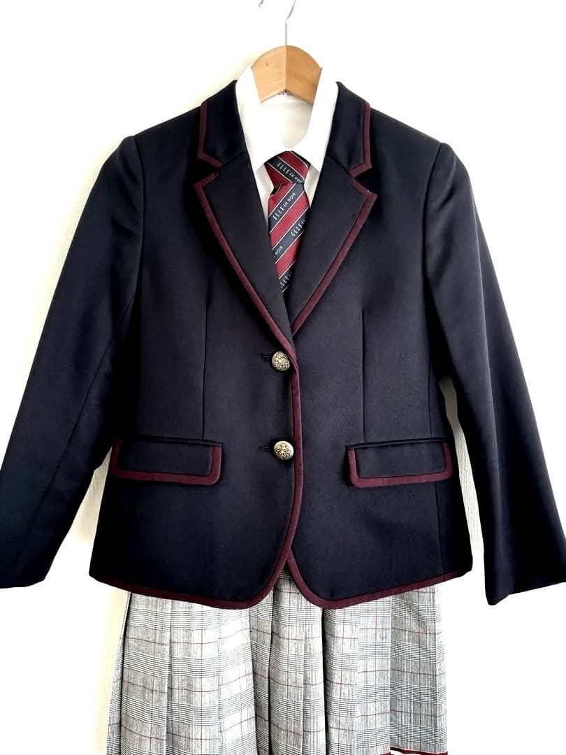 ELLE en noir-150- パイピングジャケットスクールスーツ