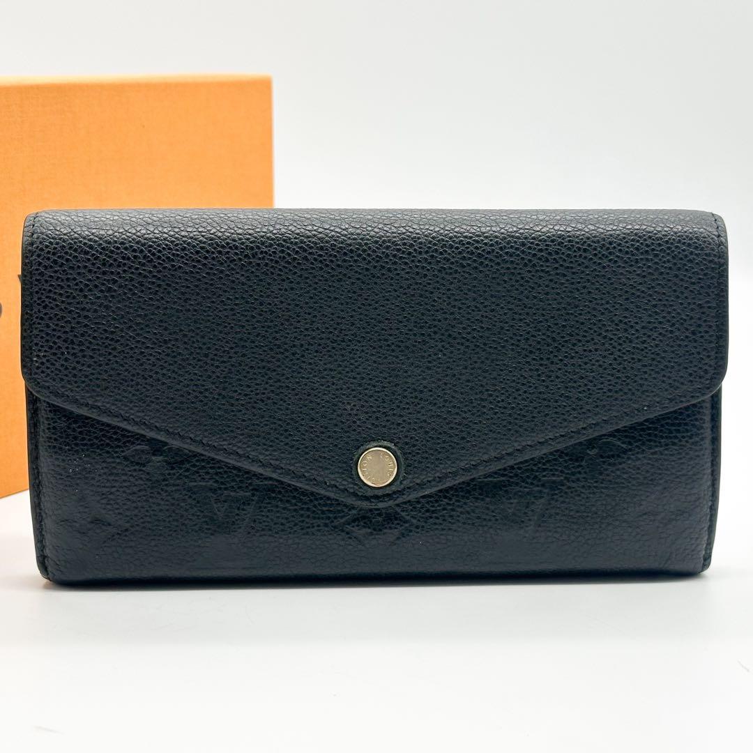 ルイヴィトン　ポルトフォイユ　サラ　アンプラント　モノグラム　二つ折り　長財布