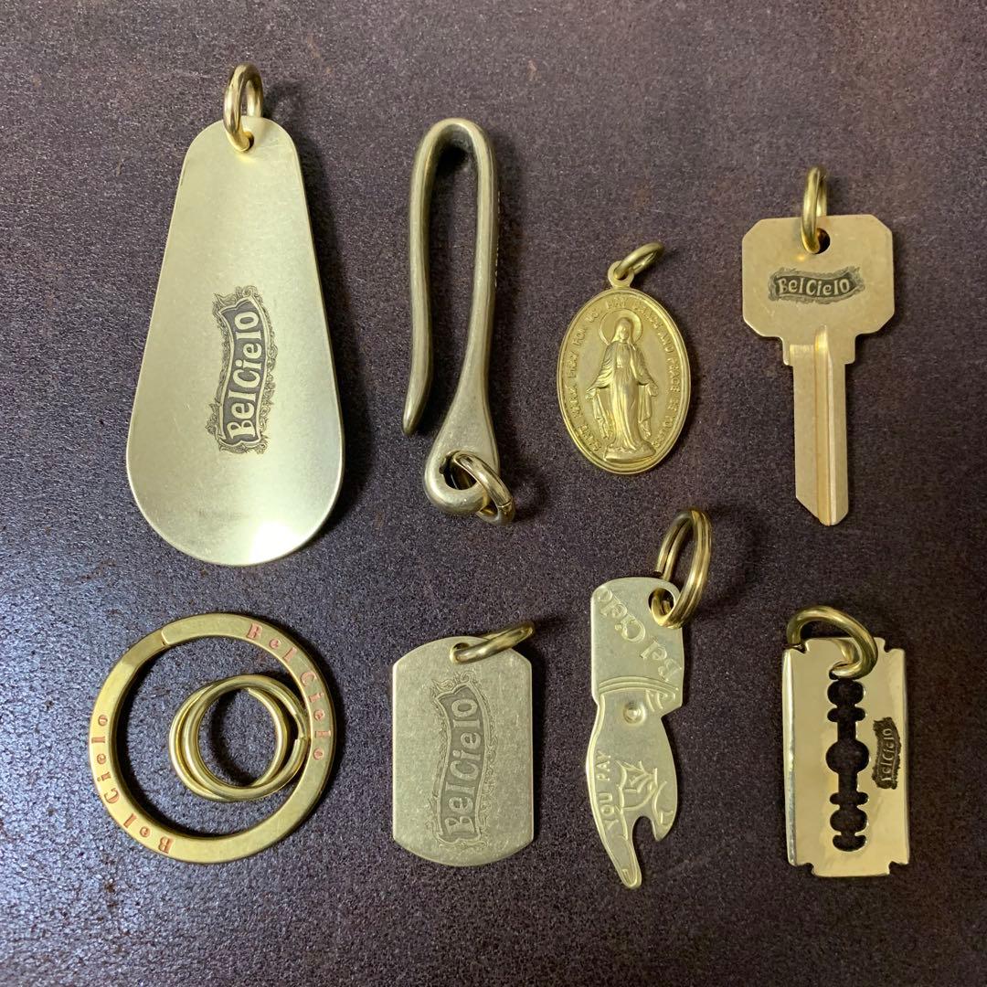 Bel Cielo　真鍮製　スモールシューホーンMIXキーホルダー