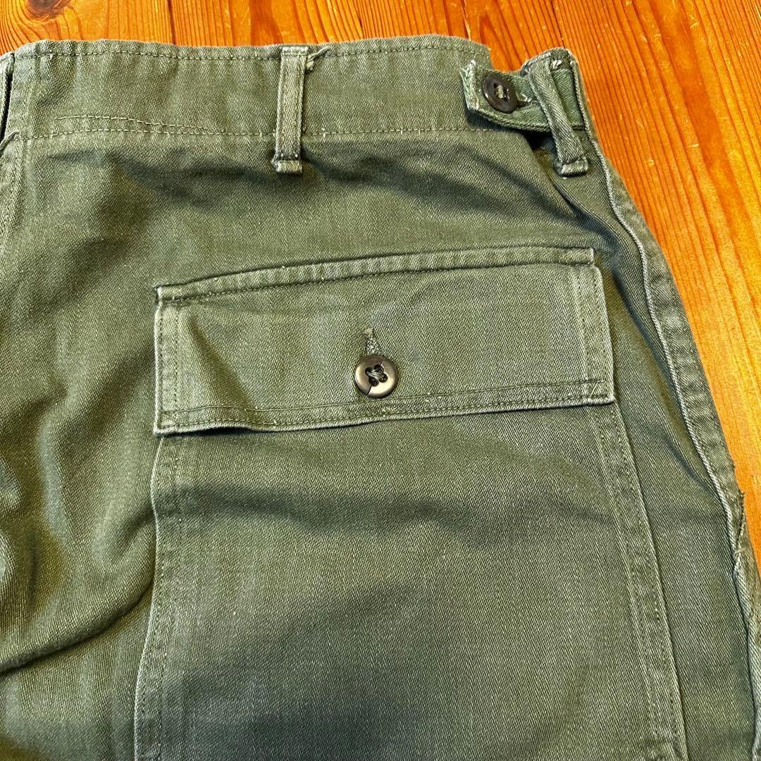 60s初期実物OG107ベイカーパンツサイドアジャスター付Xラージ表記平ボタン1