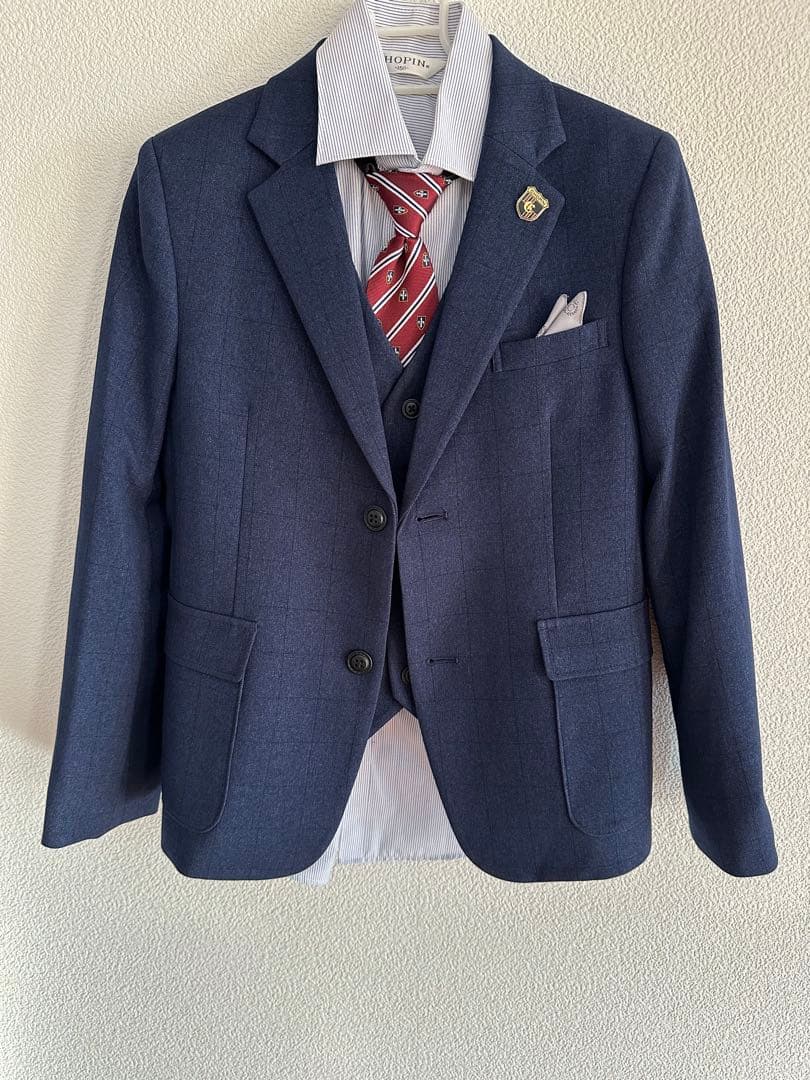 ショパンCHOPIN 男子スリーピーススーツ　フォーマル5点セット150 美品⭐️