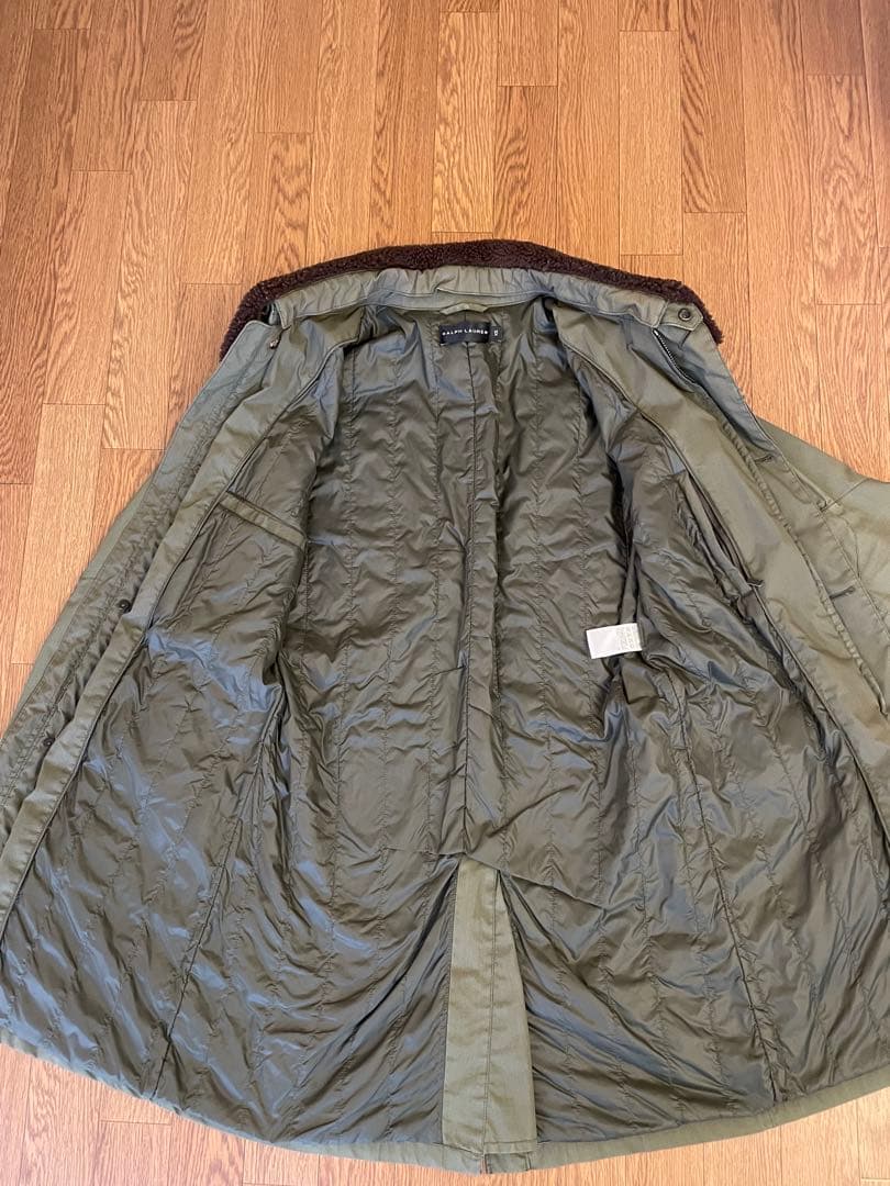 ボア着脱可 定価約11万円 ラルフローレン ブラックレーベル ミリタリーコート