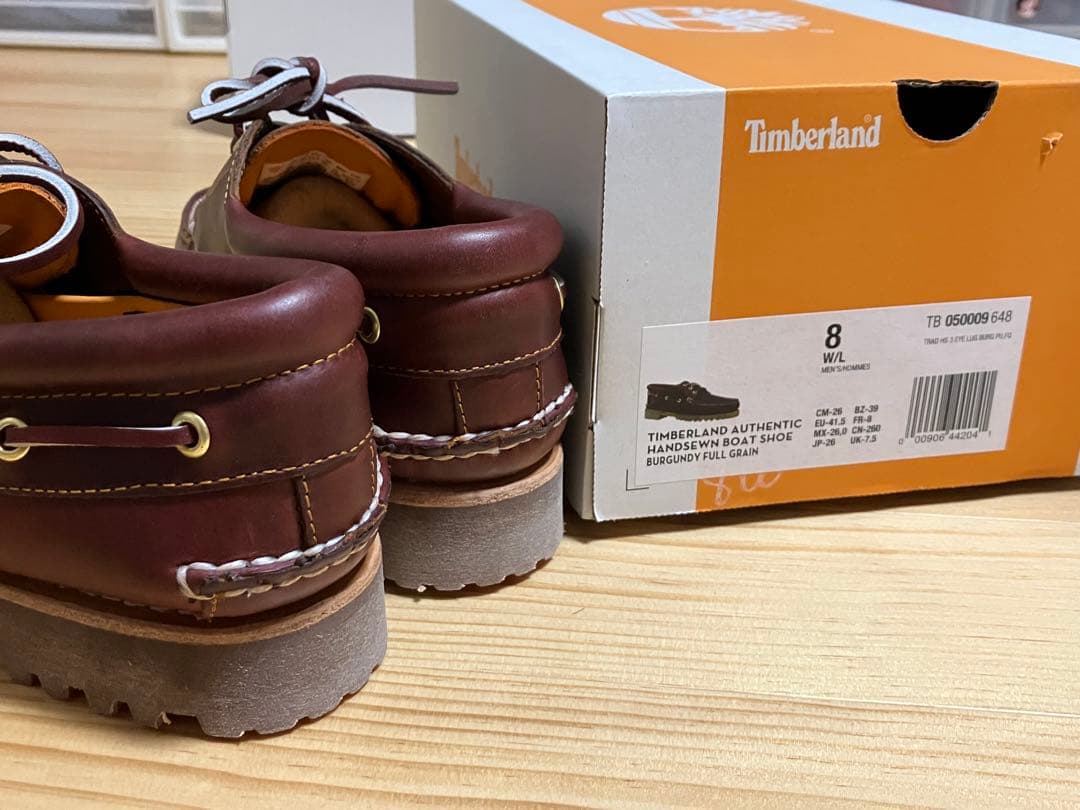 【新品未使用】ティンバーランド 3eye/サイズ8/26.0センチ/バーガンディ
