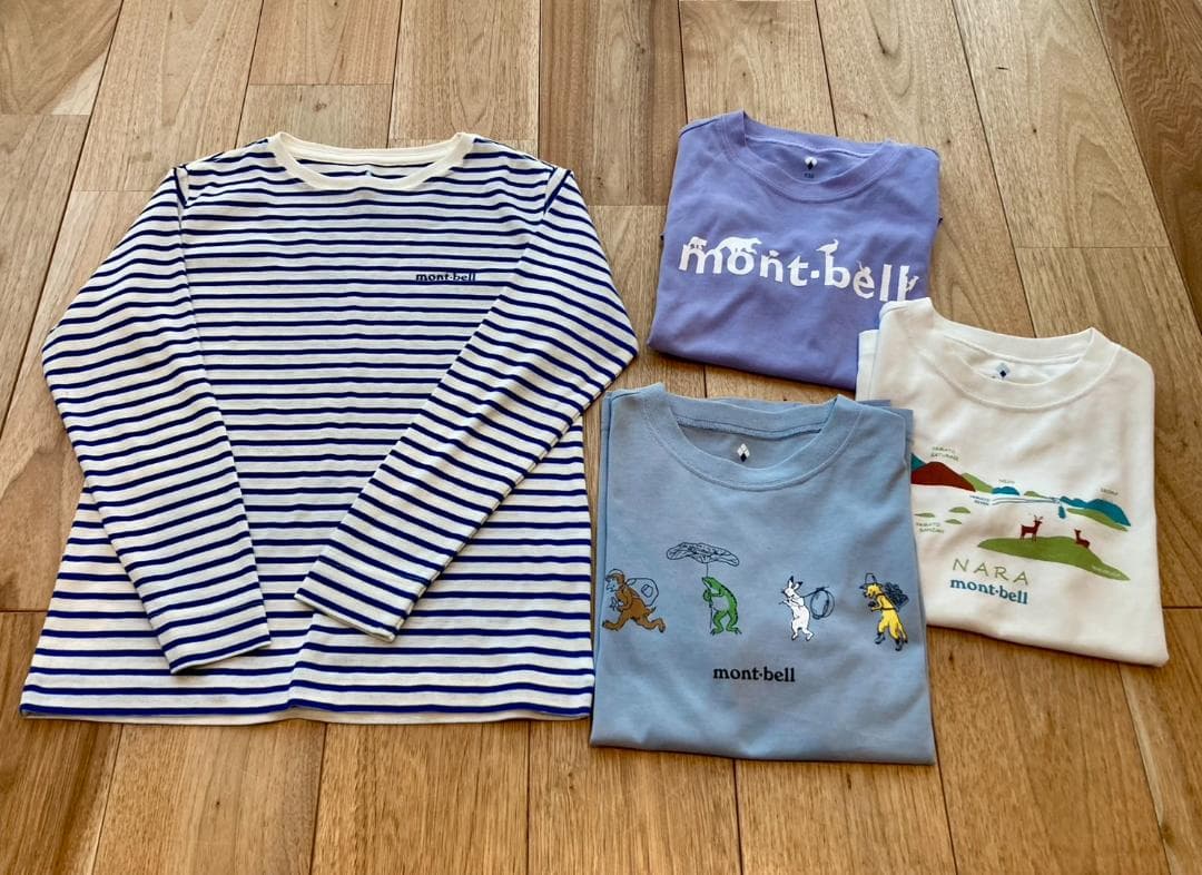 美品モンベル・ノースフェイス他　女児130〜140cm アウトドア10点おまけ付