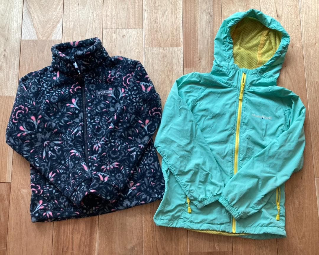 美品モンベル・ノースフェイス他　女児130〜140cm アウトドア10点おまけ付