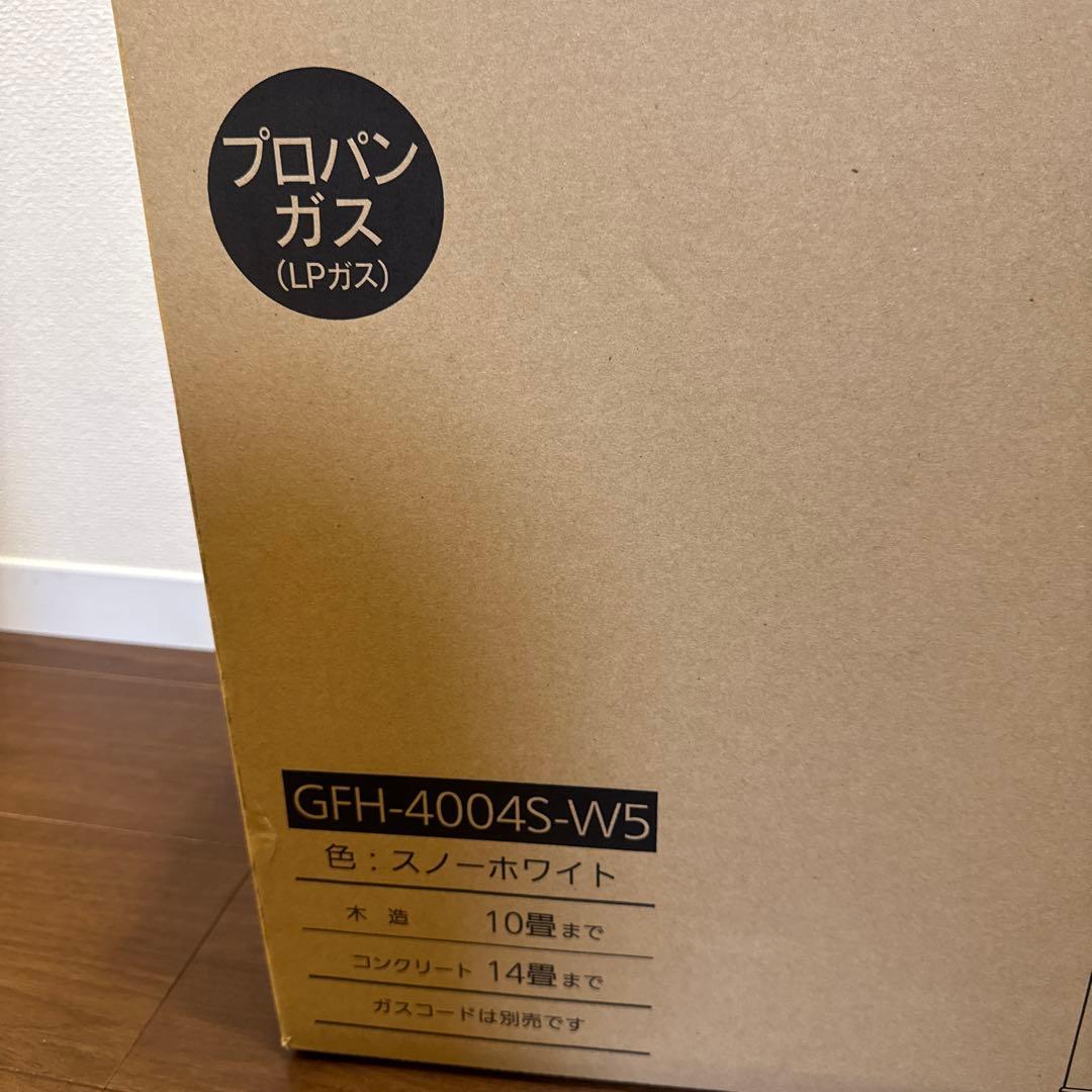 ノーリツ　ガスファンヒーター GFH-4004S-W5 5mガスホース付き