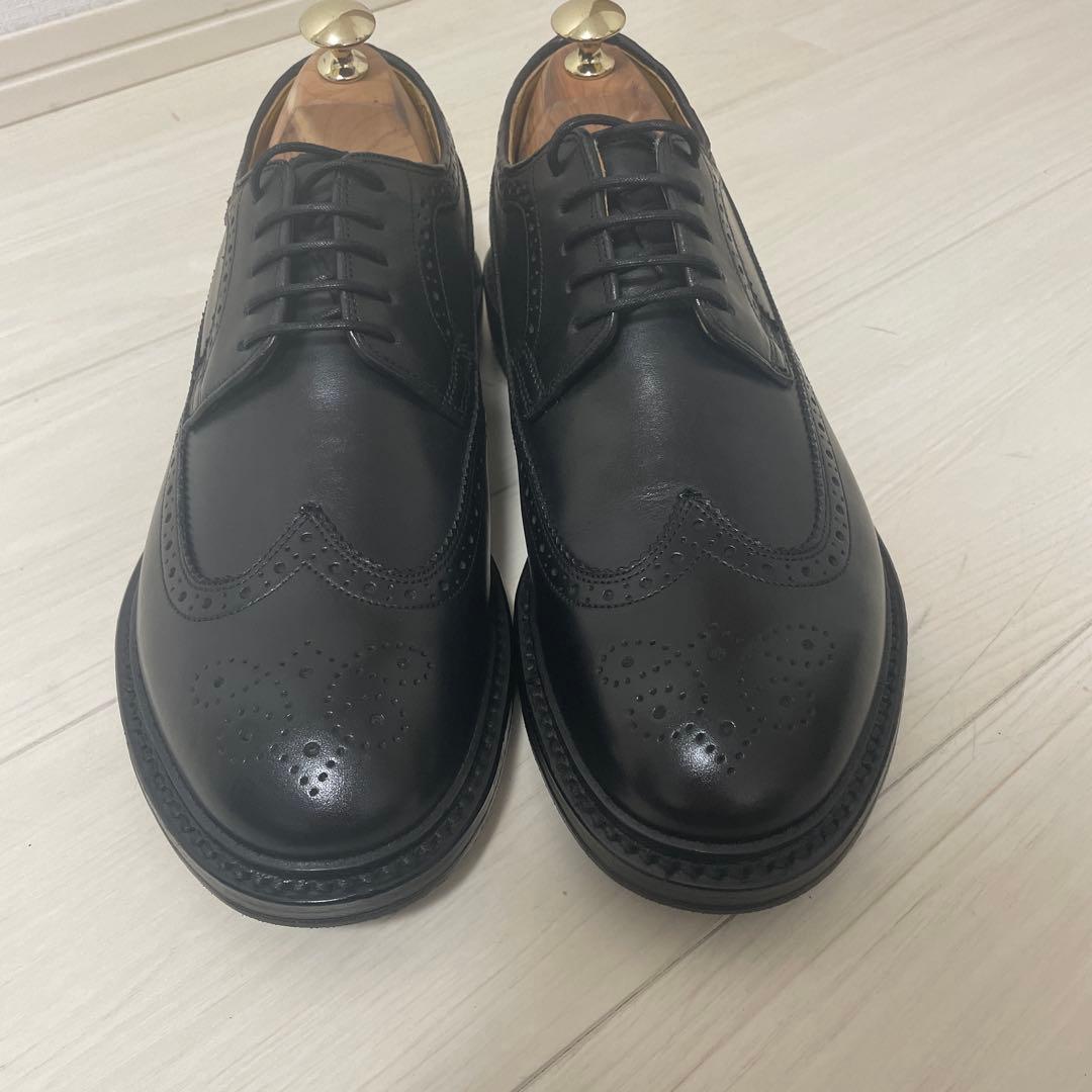 【未使用】リーガル　J292 ウイングチップ　ブラック　24.5 ハーフラバー付
