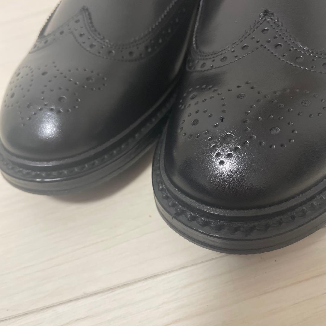 【未使用】リーガル　J292 ウイングチップ　ブラック　24.5 ハーフラバー付