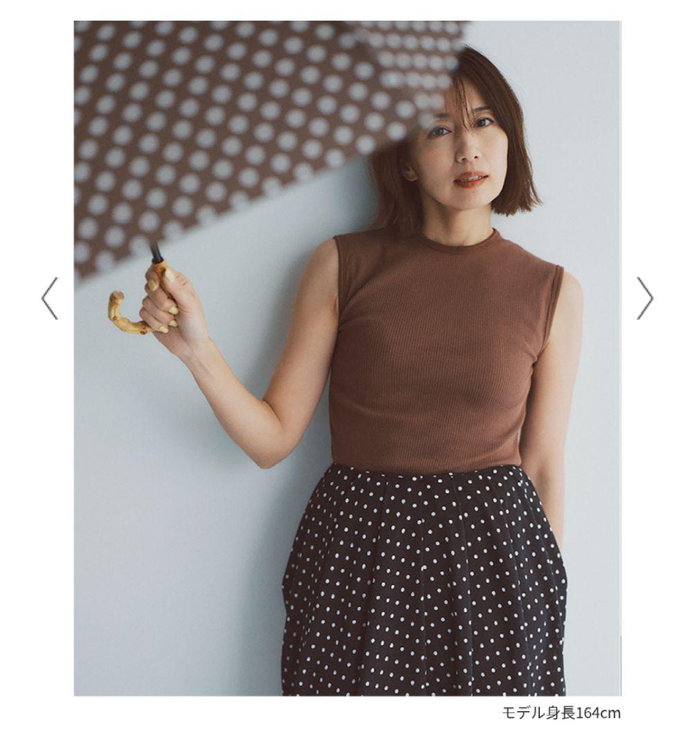 2025 東原亜希 FORME 晴雨兼用折り畳み傘 ドットブラウン柄 日傘