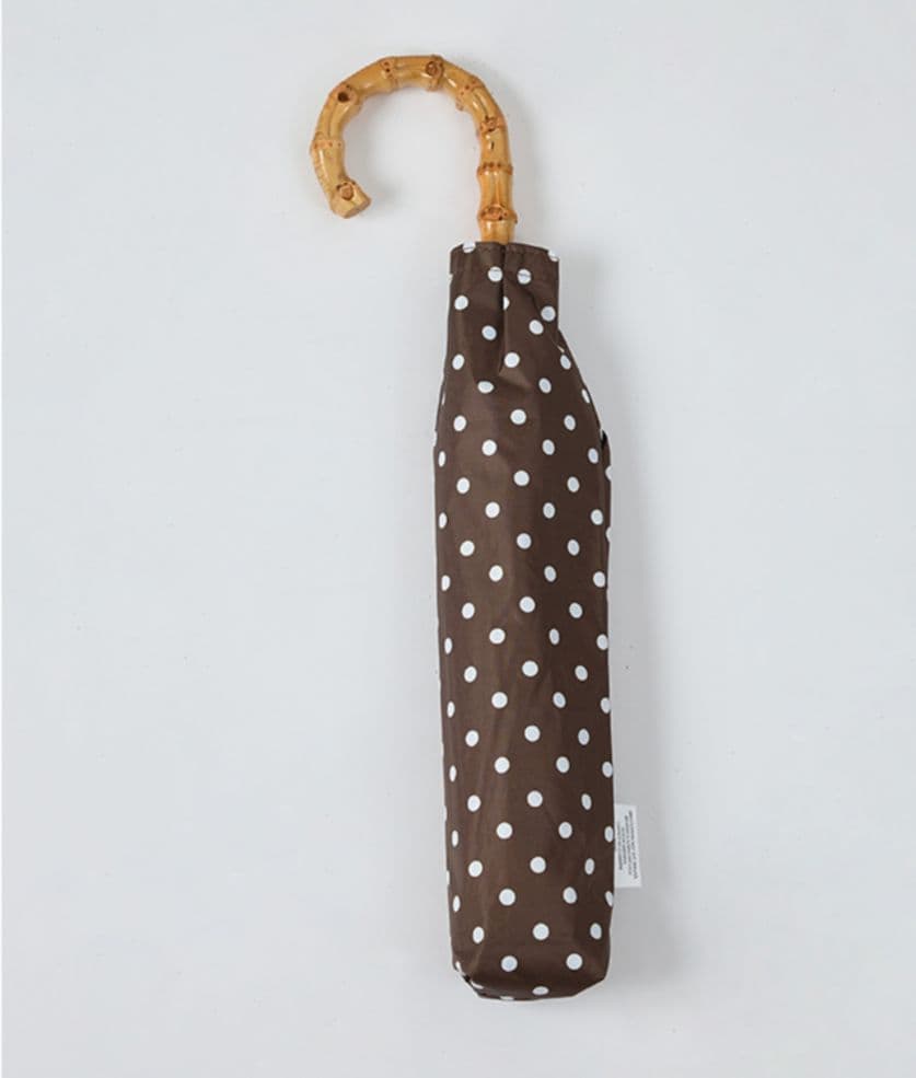 2025 東原亜希 FORME 晴雨兼用折り畳み傘 ドットブラウン柄 日傘