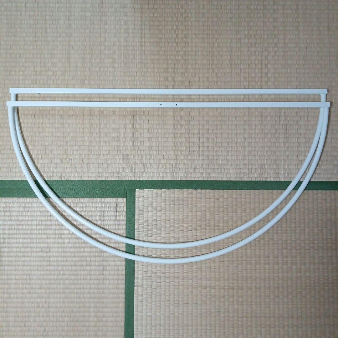 頑丈回転ハンガーラック カバー付き 円形 2段