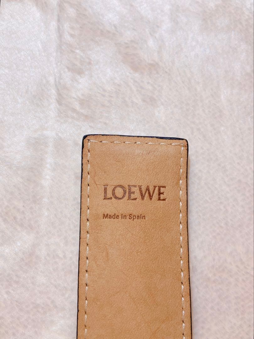 も*♪様 美品◇LOEWE ロエベ◇アナグラム スラップ ブレスレット 黒 箱・