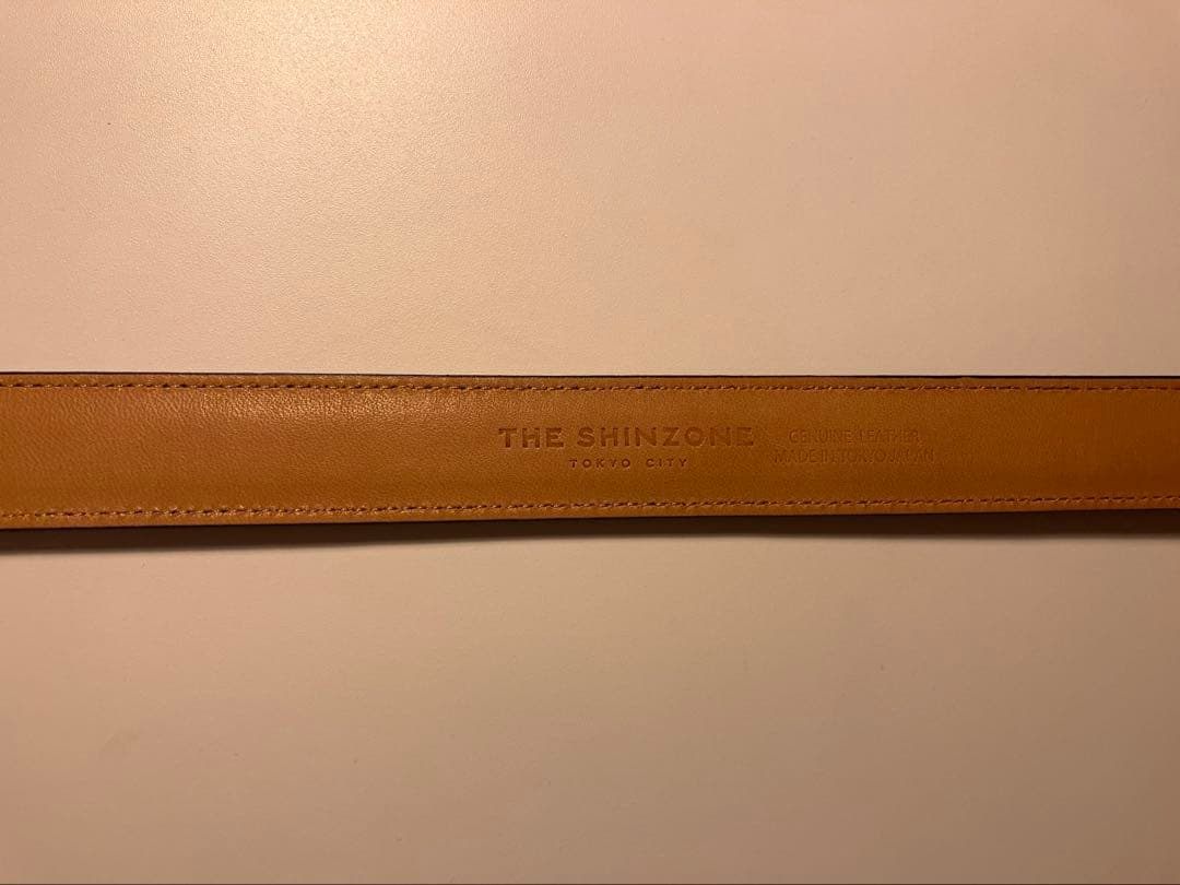 【美品】shinzone PLUMP BELT ベルト　本革　レザー
