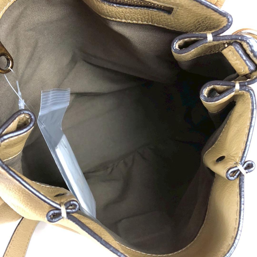 Chloé クロエ エルシー 2WAY レザーバッグ ベージュ ゴールド金具