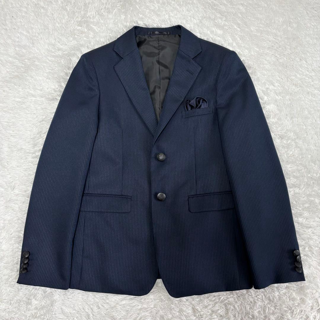 【完品！フォーマル5点】ワンダーファクトリー 卒服 160 キッズ ネイビー