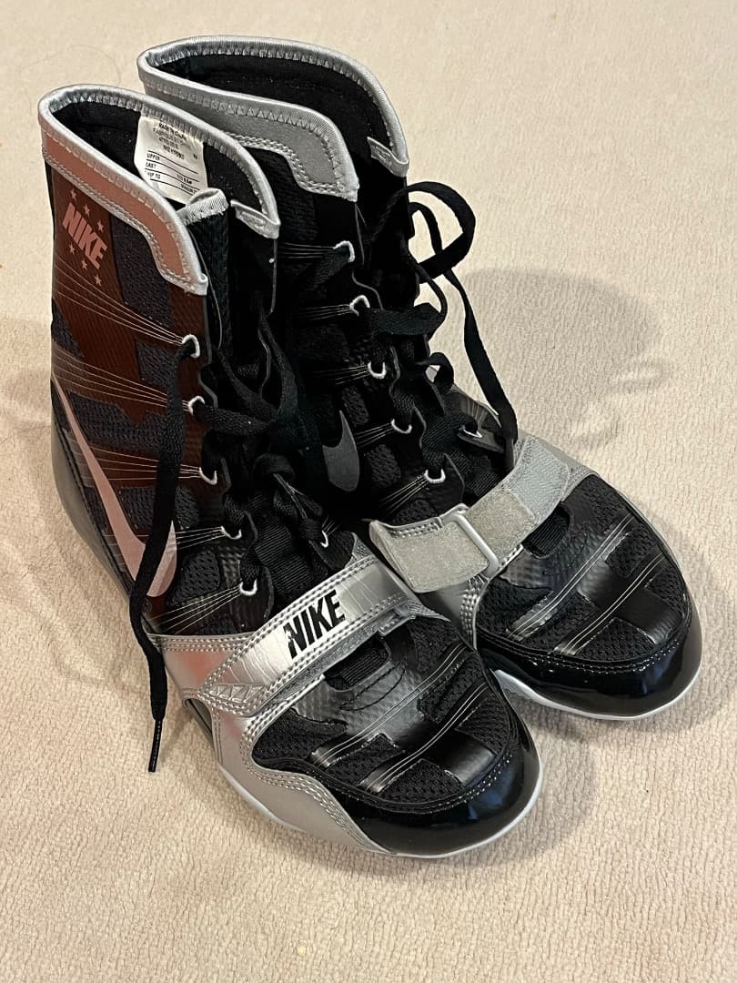 NIKE(ナイキ) ボクシングシューズ　ハイパーKO/ブラック×シルバー