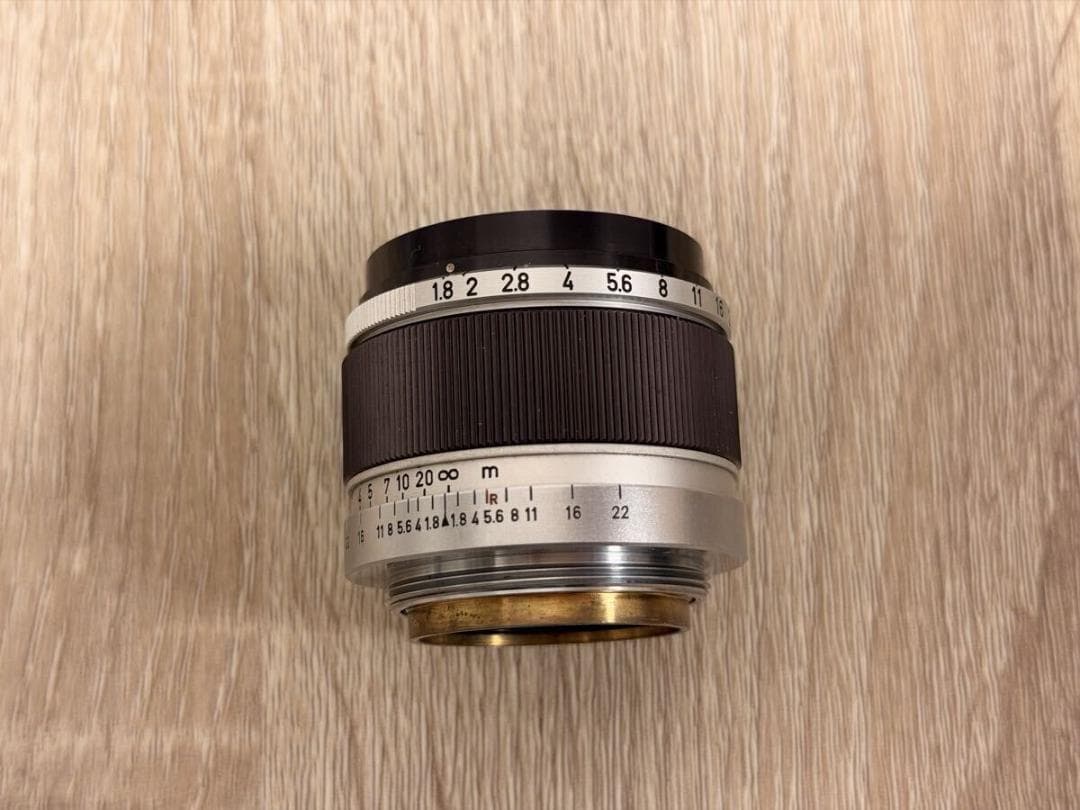 クリア Canon 50mm f1.8 L39 後期型 くもりなし フィルター付