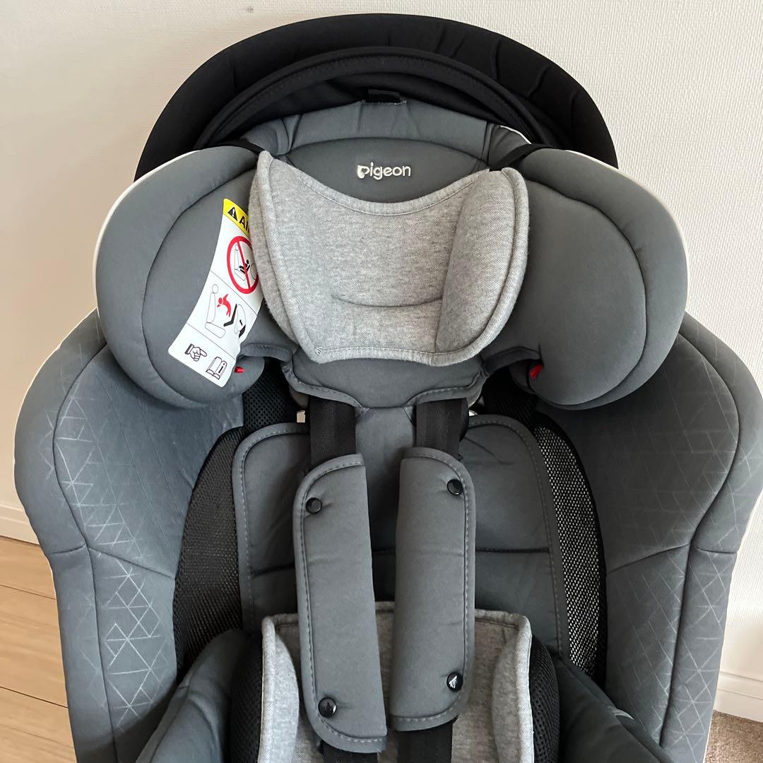 Pigeon 車用チャイルドシート グレー　コキーユ　 Coquille