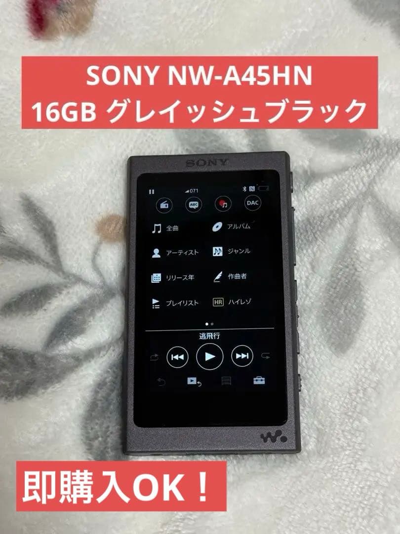 SONY NW-A45HN 16GB ウォークマン　グレイッシュブラック