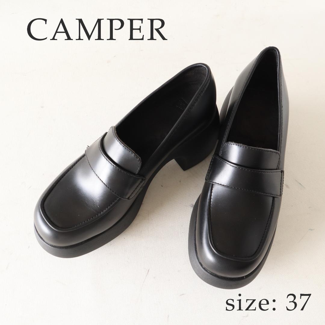 【極美品】カンペール THELMA テルマ 厚底ローファー黒 37 23.5cm