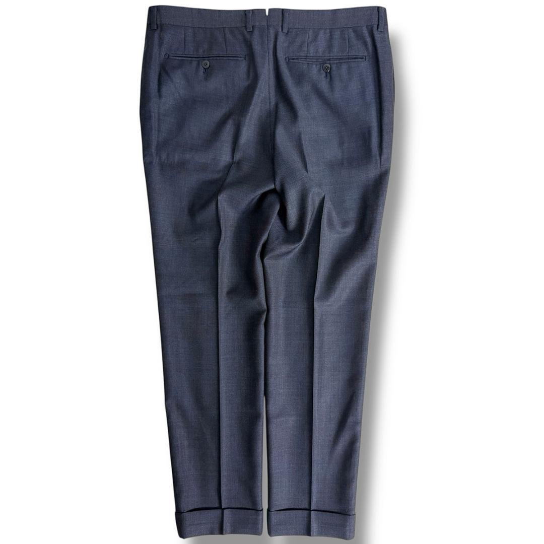 J7216 美品 ビームスF ソリッドスーツ ネイビー 52 BEAMS F