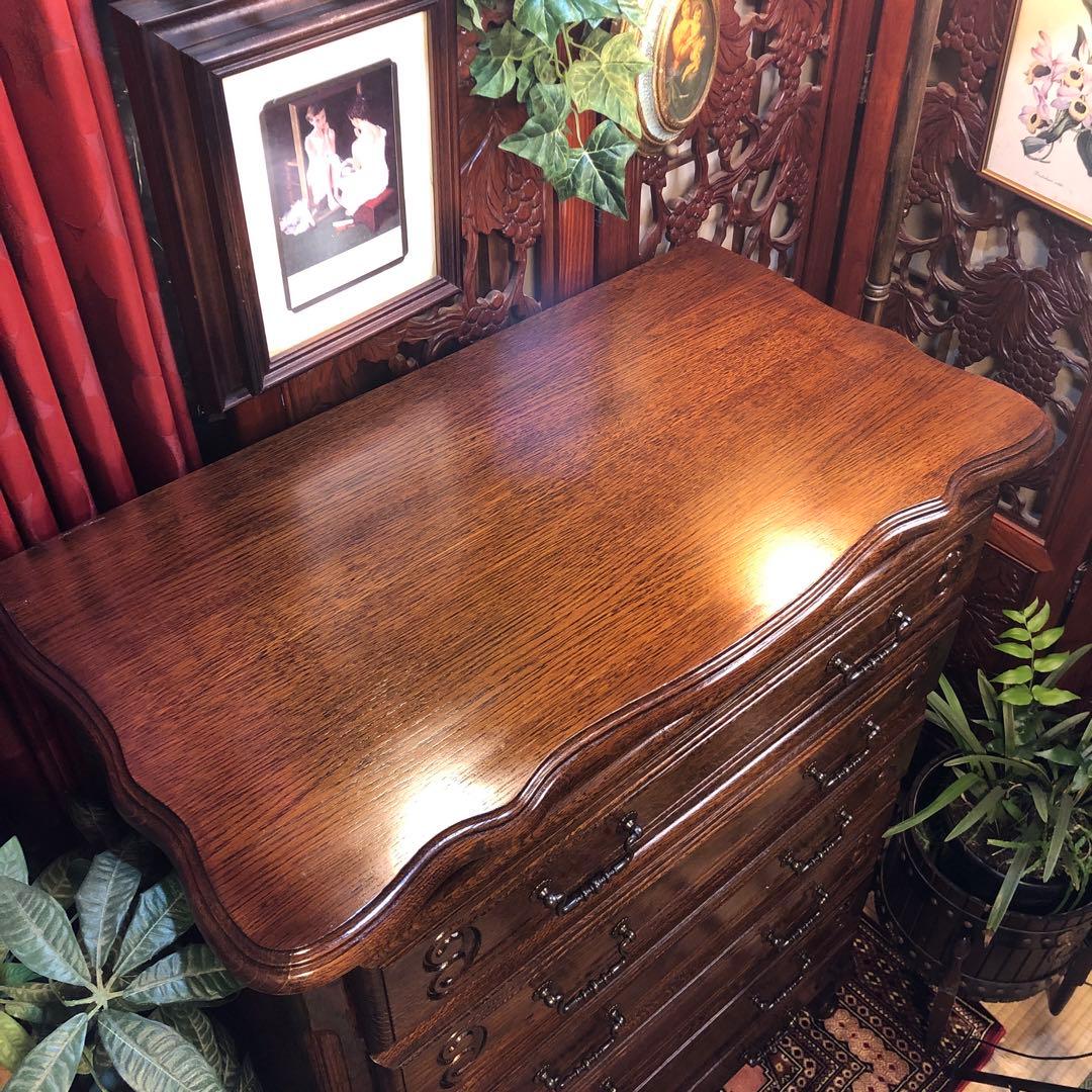 Sale アンティーク　ルーマニア　6段 チェスト 三越ブルージュ　 猫脚