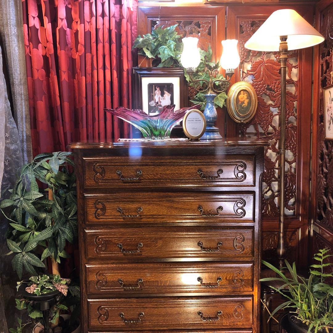 Sale アンティーク　ルーマニア　6段 チェスト 三越ブルージュ　 猫脚