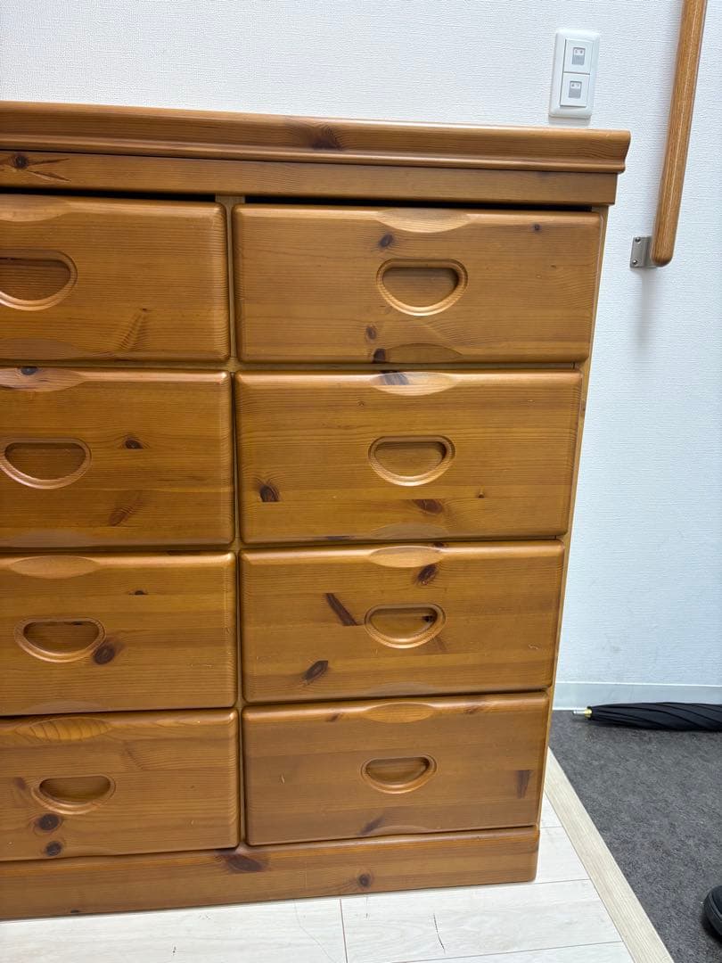 カントリー　チェスト　パイン材　無垢材　ビンテージ　リビングチェスト