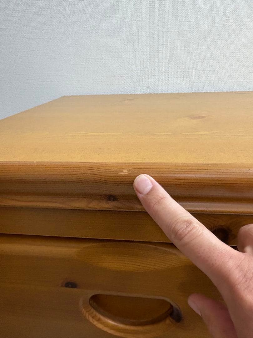 カントリー　チェスト　パイン材　無垢材　ビンテージ　リビングチェスト