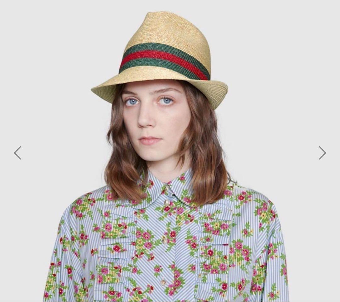 最終！！新品未使用　グッチ　ストローハット　Lサイズ　麦わら帽子