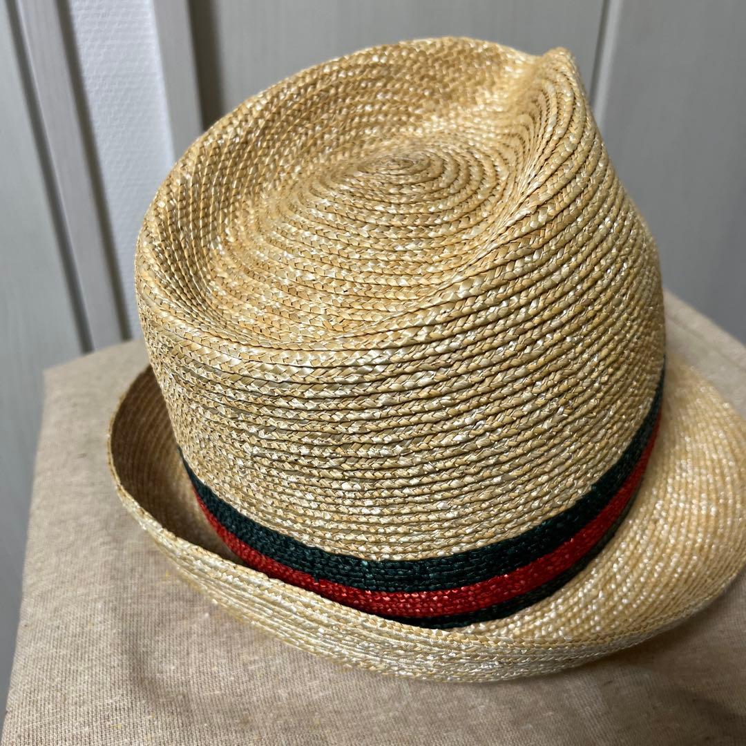 最終！！新品未使用　グッチ　ストローハット　Lサイズ　麦わら帽子