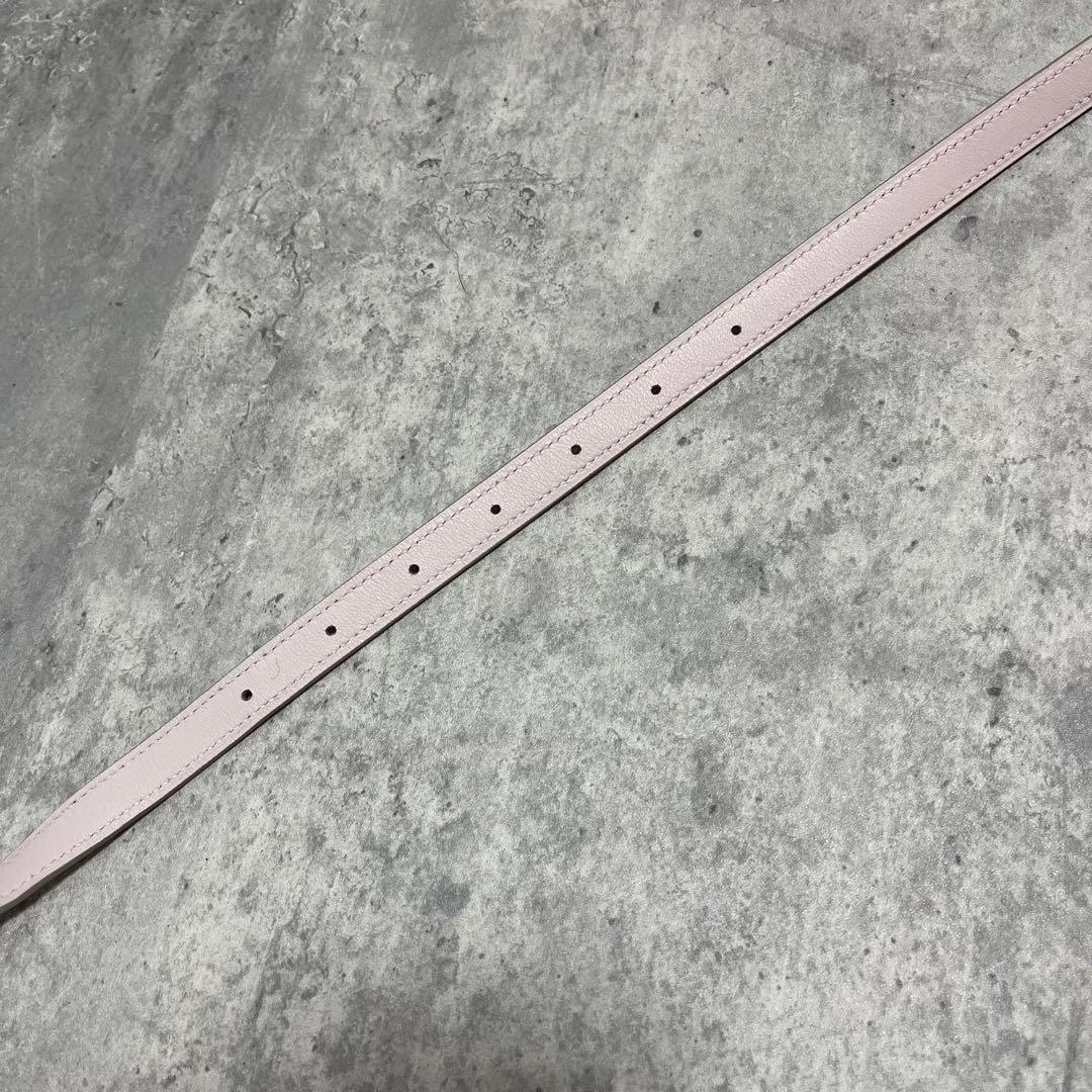 未使用級✨ 希少 HERMES エルメス レザー ベルト ピンク