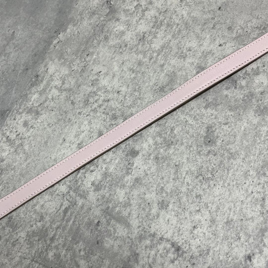 未使用級✨ 希少 HERMES エルメス レザー ベルト ピンク