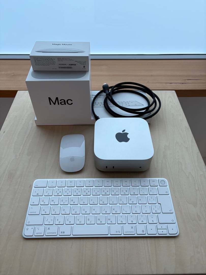 Macデスクトップ Apple Mac mini m4+Magic Mouse + Keyboard