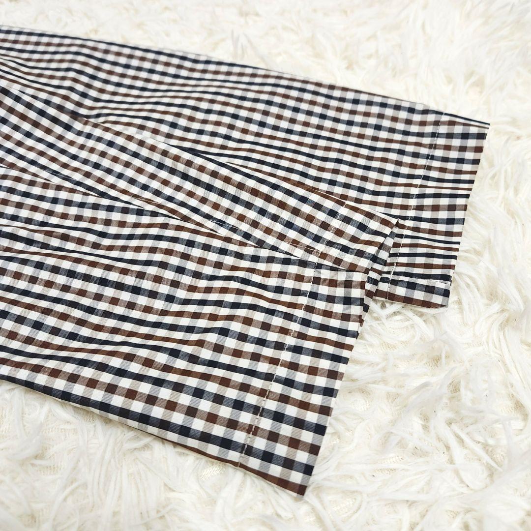 【極美品】Aquascutum クラブチェック レインコート フード取り外し可能