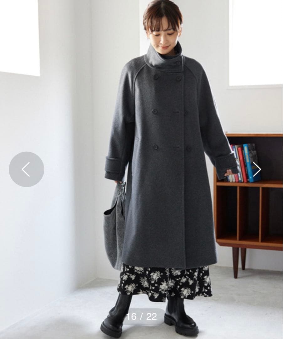 美品✨ジャーナルスタンダードrelume スーパーファインビーバースタンドコート