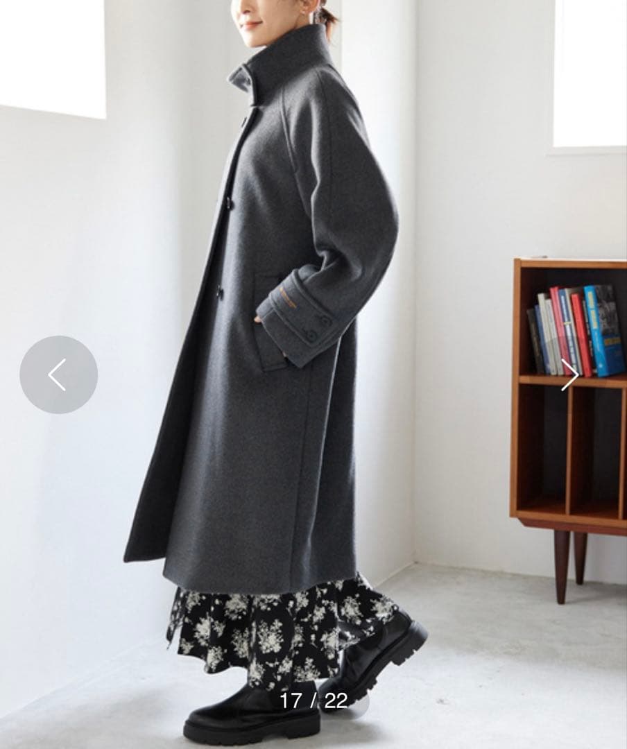 美品✨ジャーナルスタンダードrelume スーパーファインビーバースタンドコート