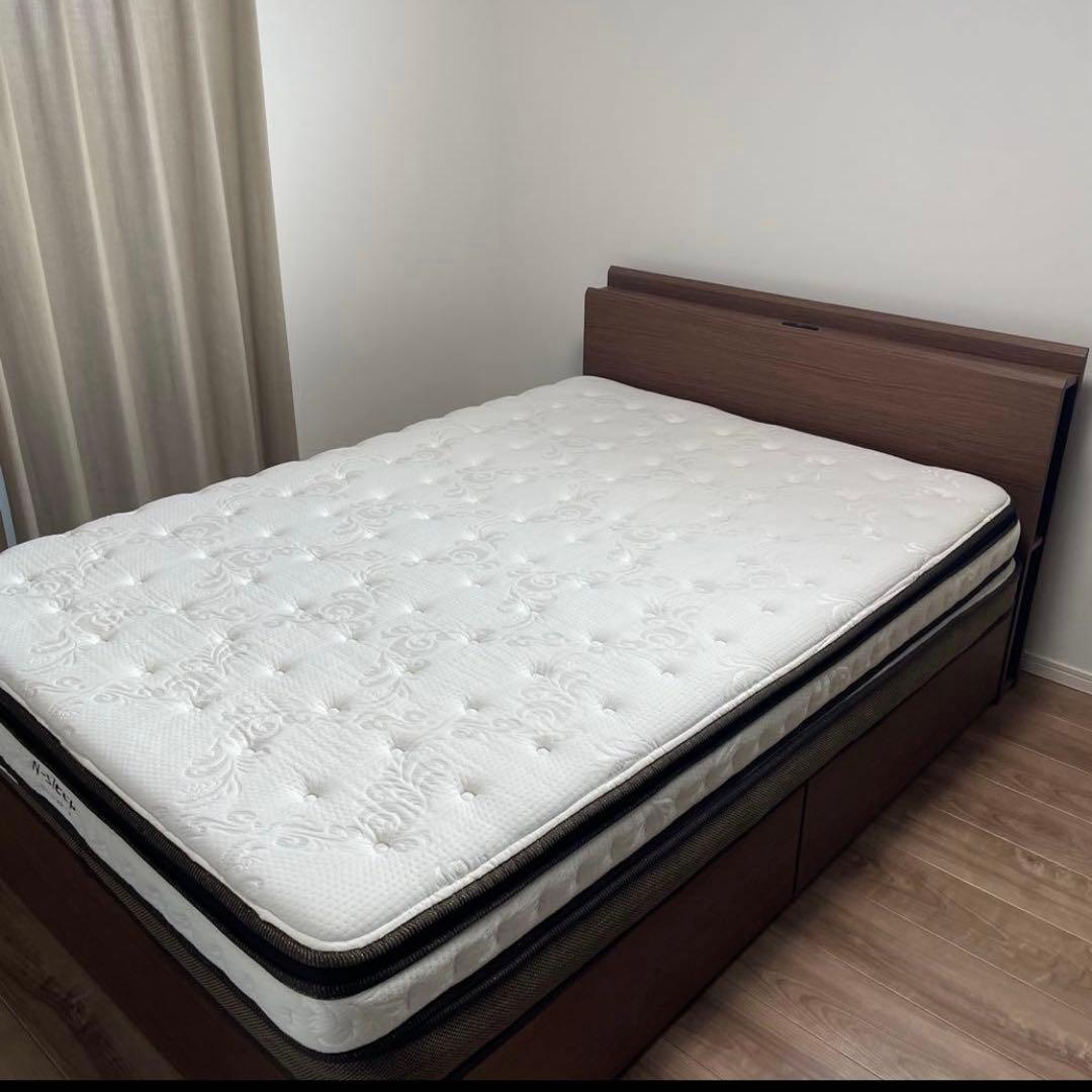 【送料込】ニトリ ダブルベッド マットレスのみ ※説明欄ご確認ください