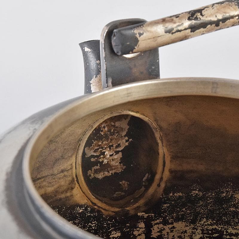 煎茶道具　三越銀製　銀瓶　湯沸し　約508g　L　R8166