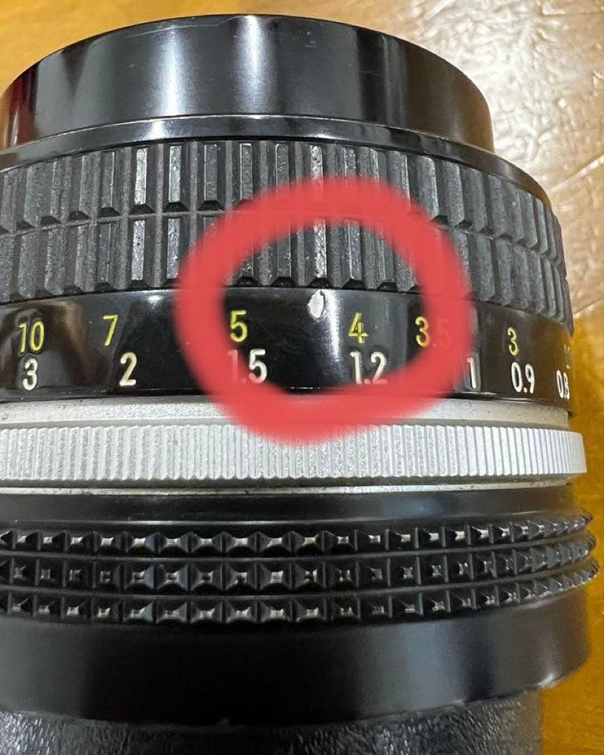 ニコン　単焦点レンズ　Ai　NIKKOR　50mm　f1.4　リアキャップ付き