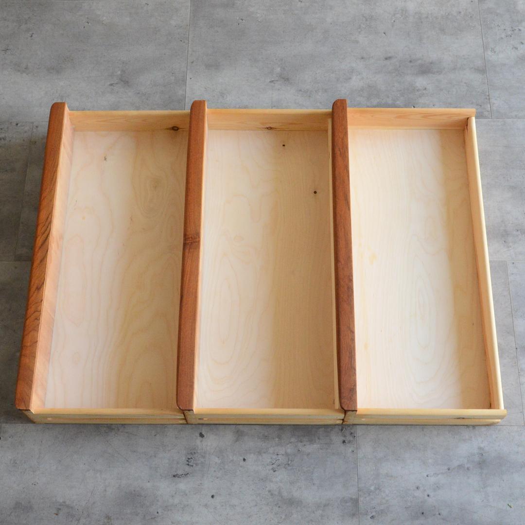 デンマーク 北欧ヴィンテージ チーク ３段 チェスト 北欧家具 サイドチェスト