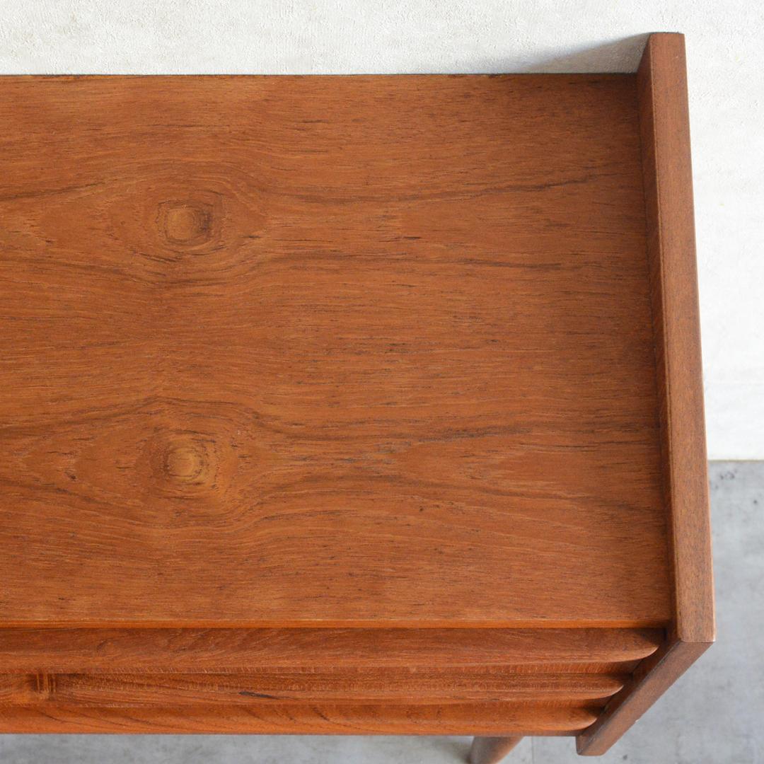 デンマーク 北欧ヴィンテージ チーク ３段 チェスト 北欧家具 サイドチェスト