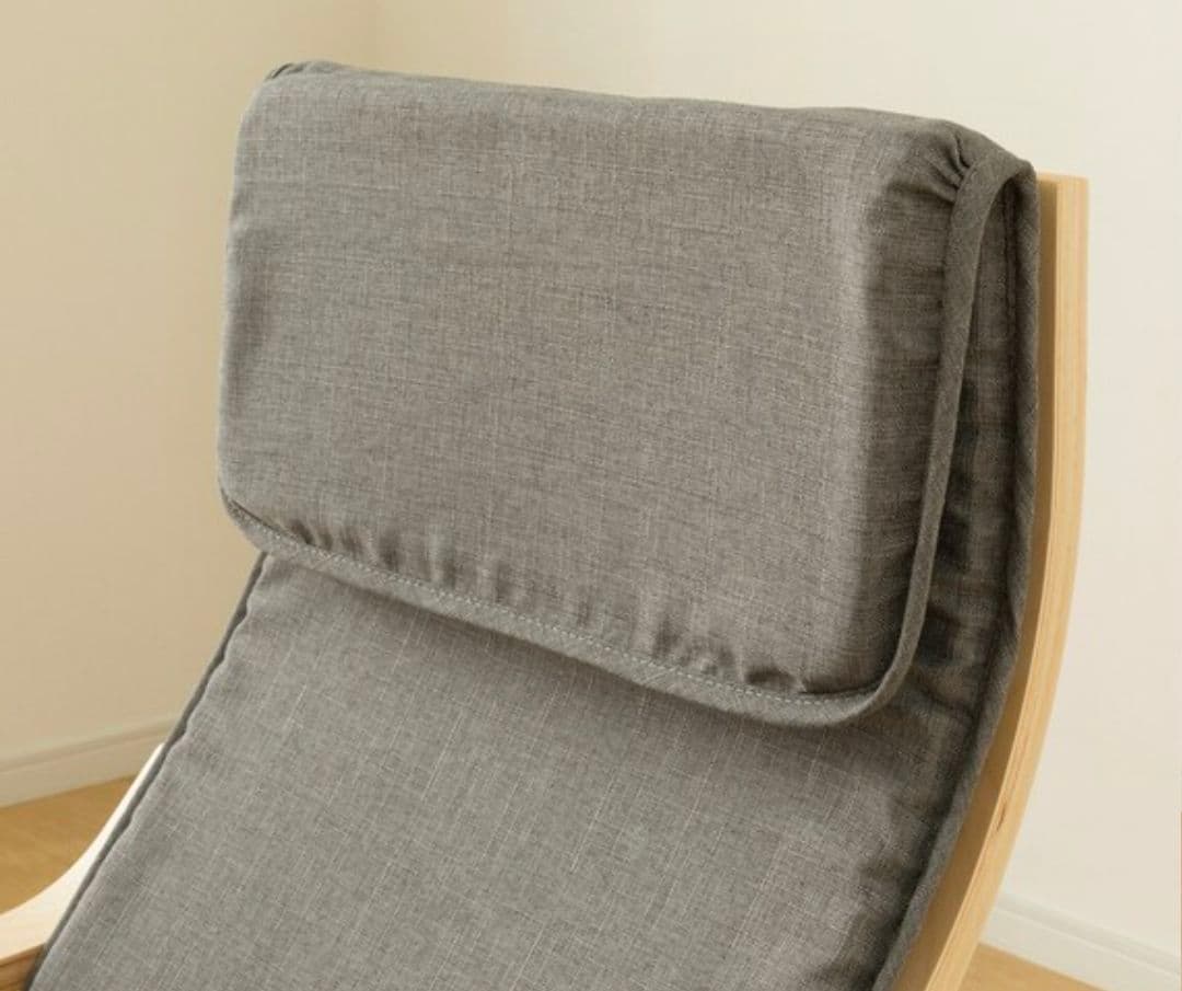 未使用ニトリ北欧風アームチェア（組み立て必要）グレー