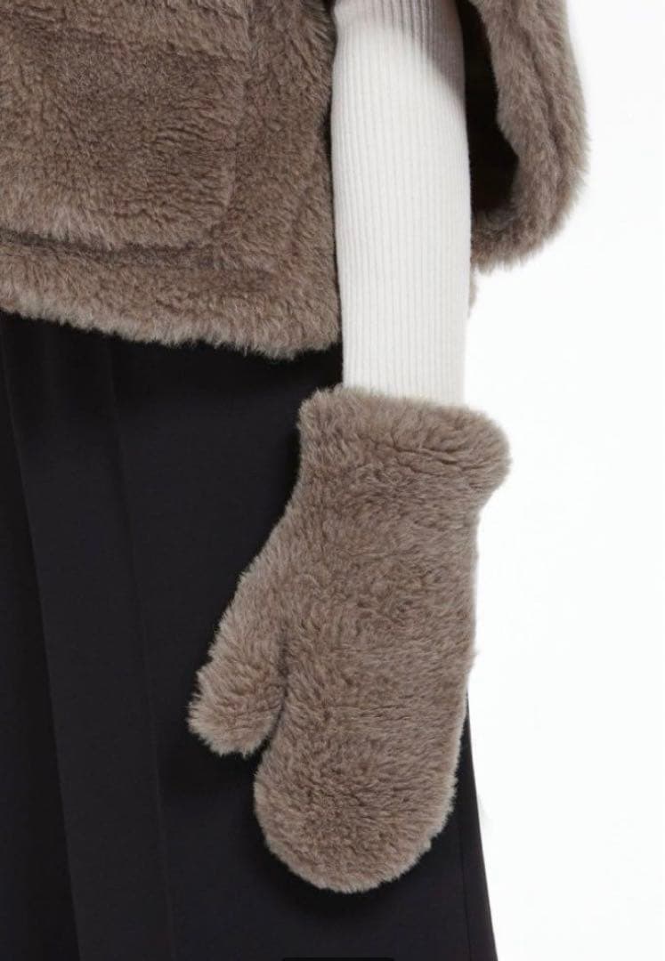 MAX MARA マックスマーラ テディベア　ミトン　手袋　M/L