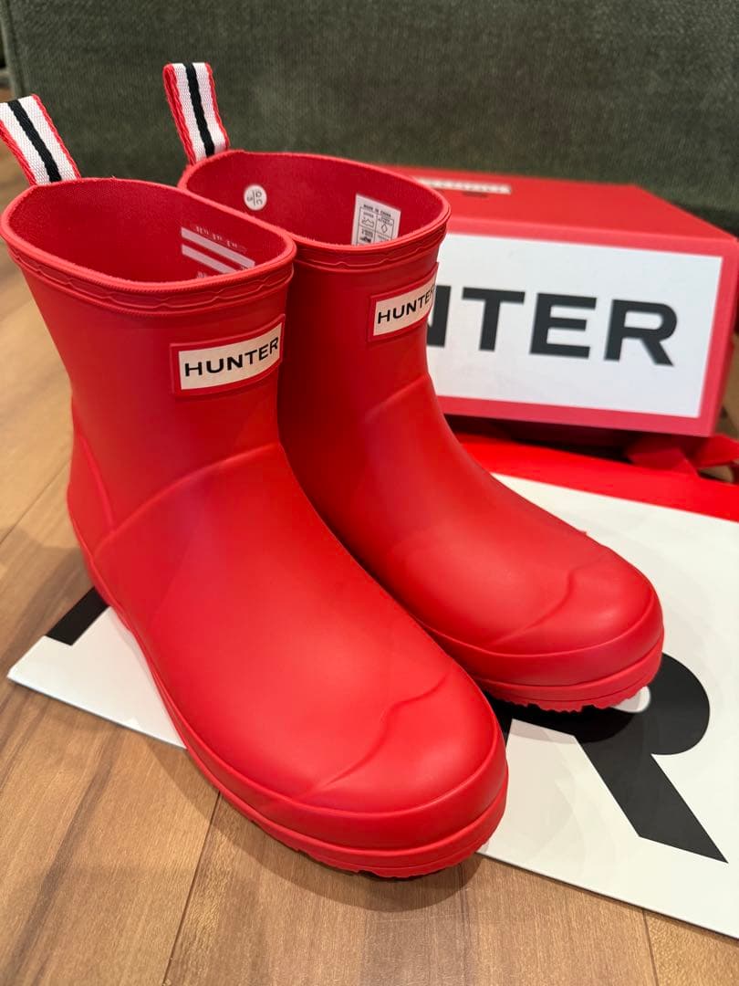 HUNTER レッド 長靴22センチUK3