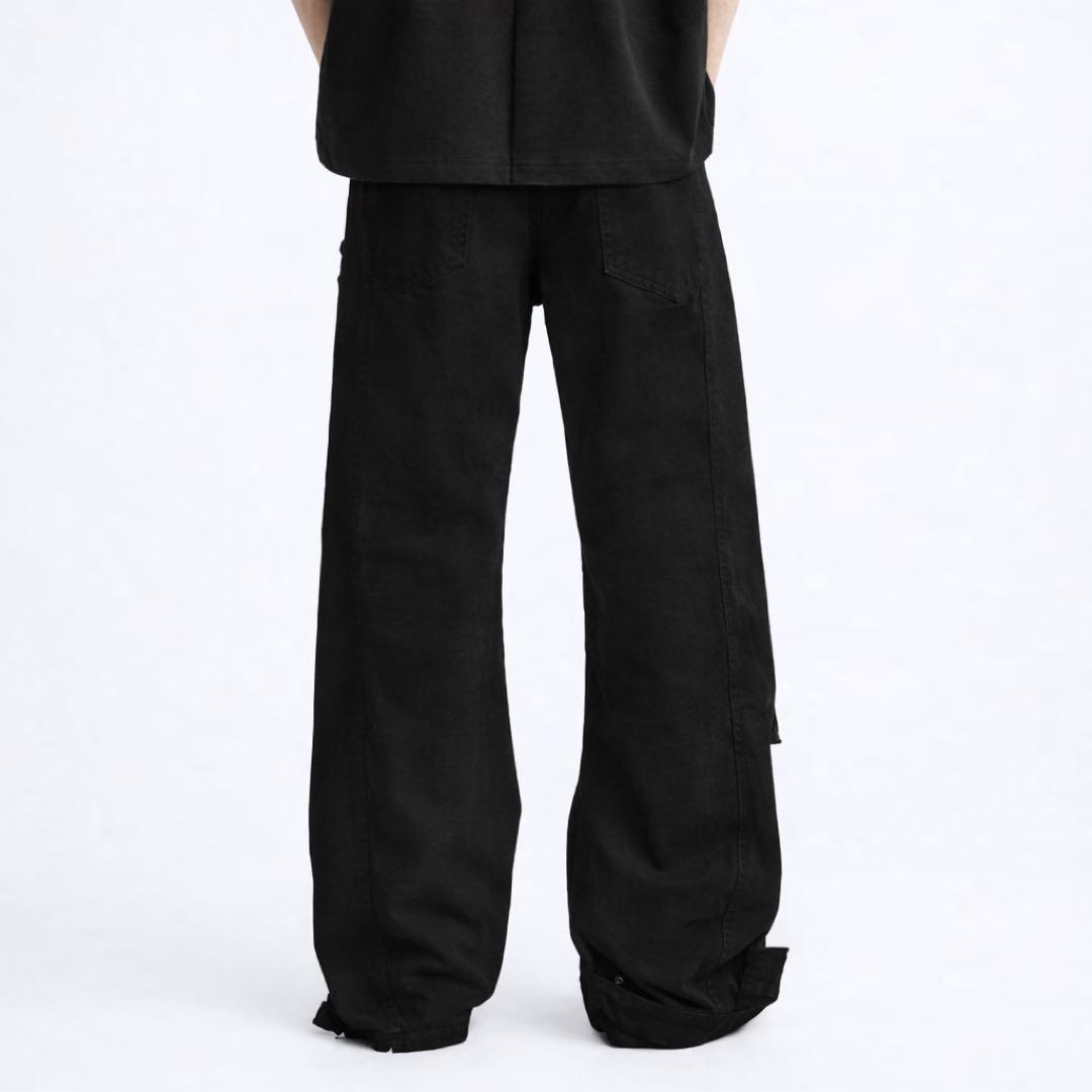 ZARA ザラ メンズ デニムカーゴポケットパンツ ルーズフィット JP30