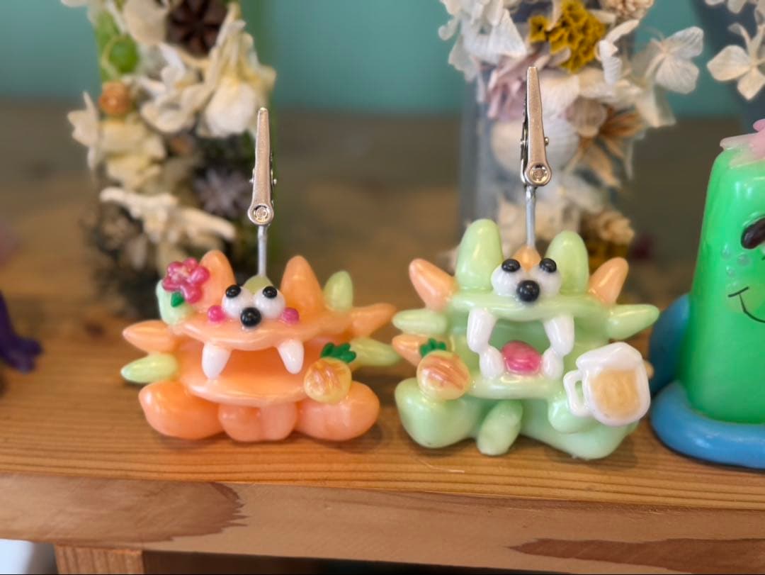カラフルモンスター形状チャーム