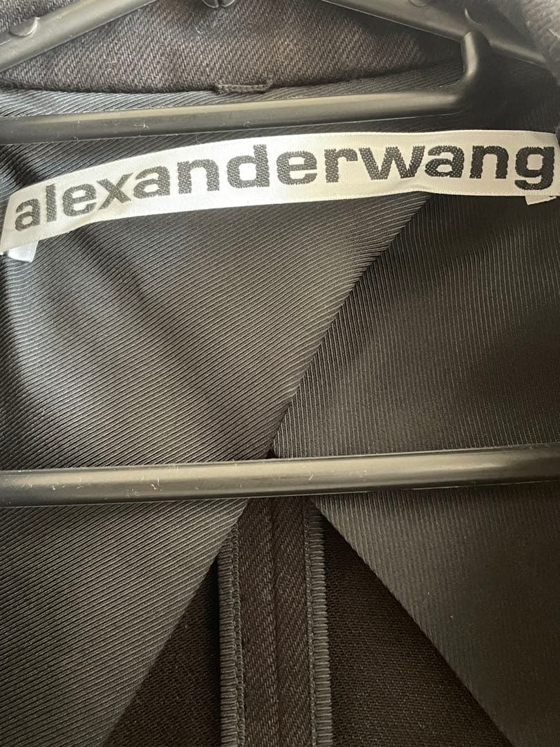 alexanderwang アレキサンダーワン フリンジテーラードジャケット 黒