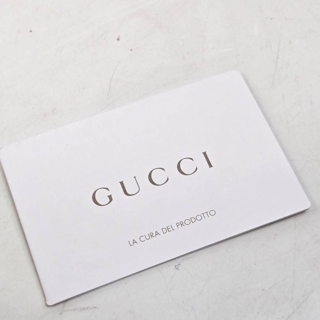 カード付き GUCCI ショルダーバッグ シェリーライン GGキャンバス レザー