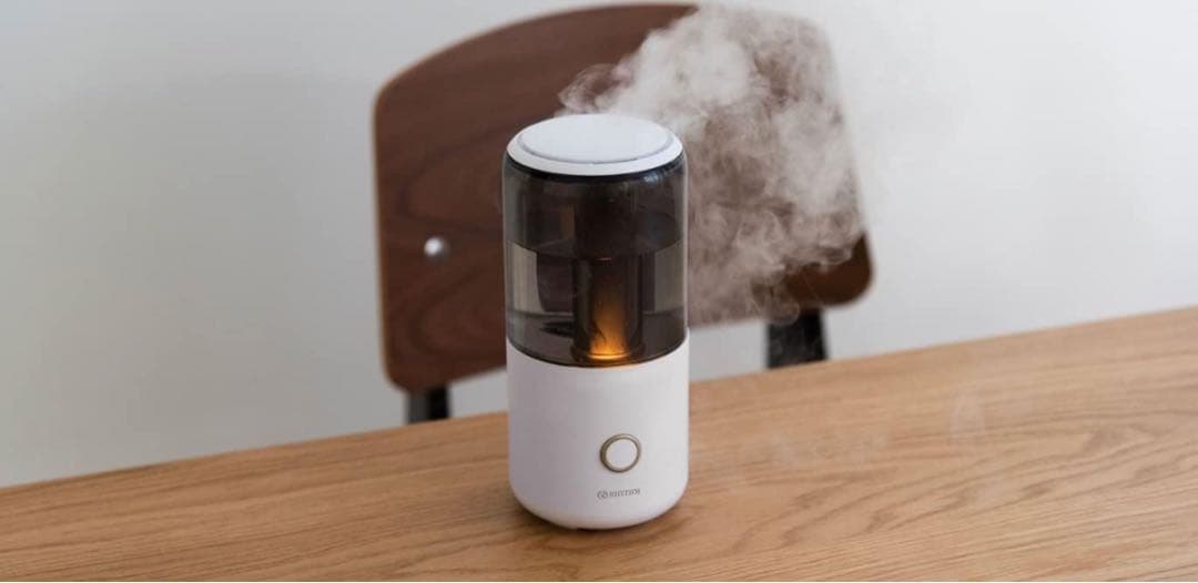 RHYTHM 卓上型加湿器 ブラック ホワイト